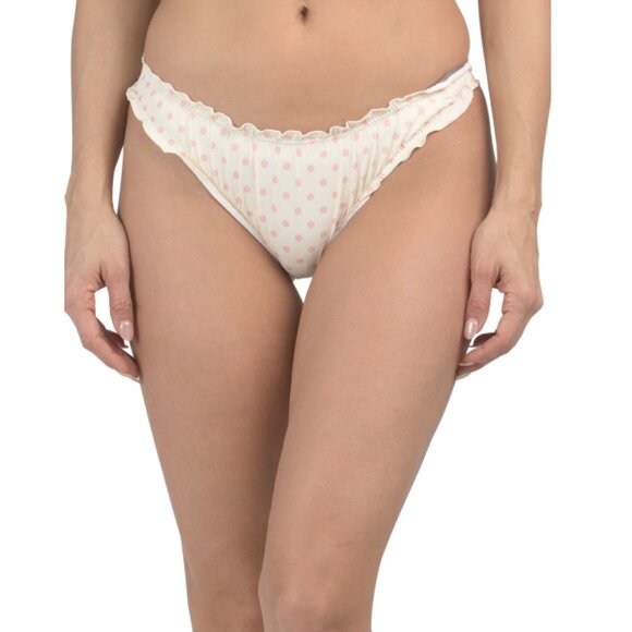 DIPPIN DAISY Pink Multi Bardot Bikini Bottoms - Picture 1 of 2